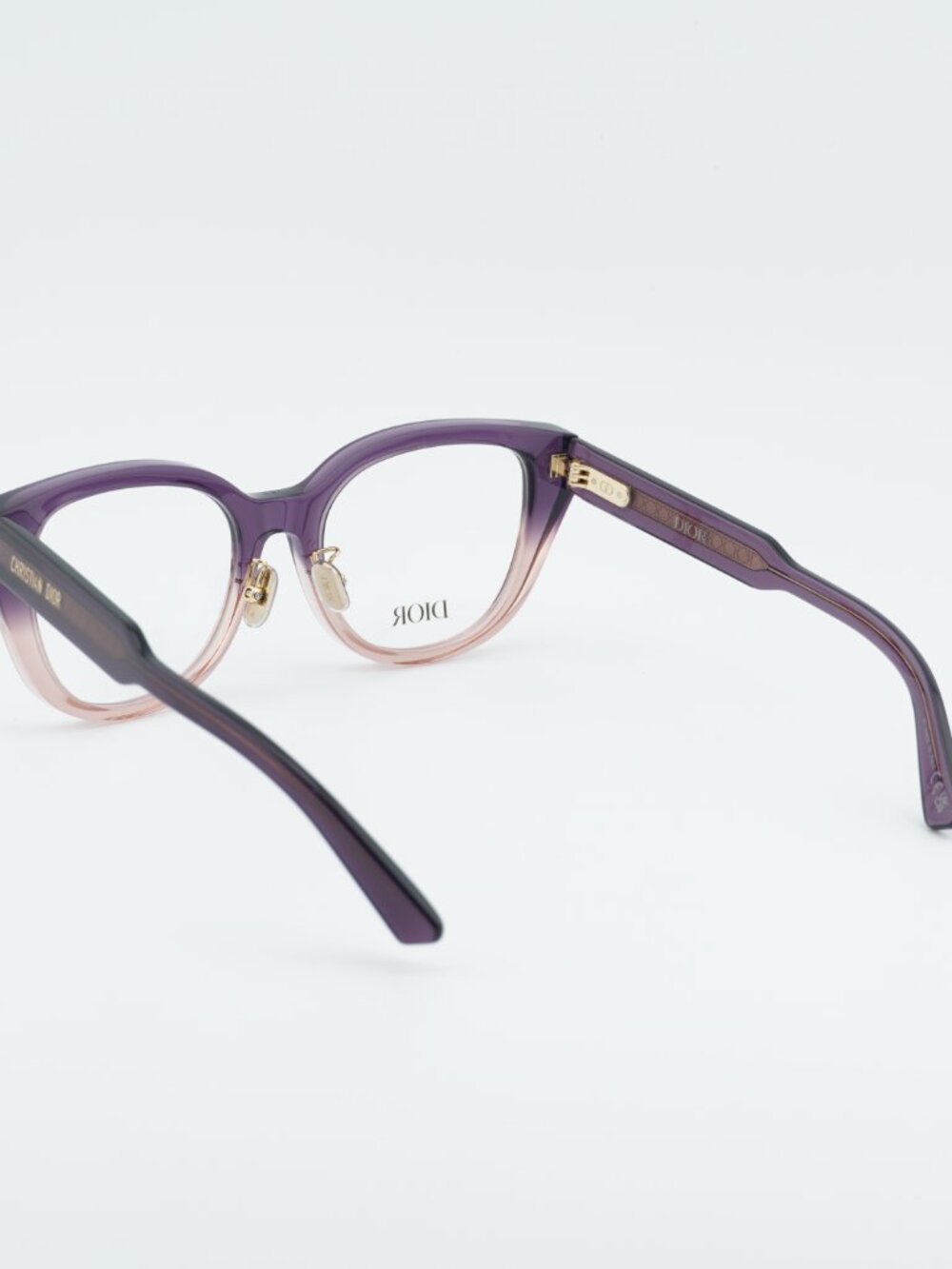 Dior DIORPRISMEO B1F 6200 Eyeglasses Purple/Pink 52mm Square Frame - Picture 4 of 10